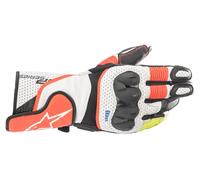 Alpinestars SP-2 V3, guanti XL male Bianco/Rosso Fluo/Nero