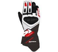 Spidi Carbo Fit Guanti da moto, nero-bianco-rosso, taglia 3XL per maschi