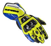 Spidi Carbo Track Evo, Guanti S male Blu/Giallo