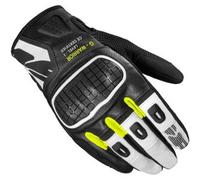 Guanti In Pelle Spidi G-Warrior Nero Giallo Fluo XL