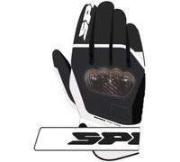 Guanti In Pelle Spidi Power Carbon Nero Bianco XXL