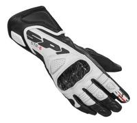 Spidi STR-6 Guanti moto da donna, Bianco/nero, Taglia XS
