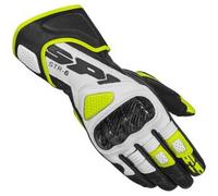 Guanti In Pelle Spidi Str-6 Nero Giallo Fluo XL