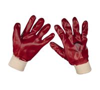 Guanti In PVC Universali Sealey Con Polsino A Maglia (Large) - Paio 9106L