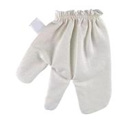 Guanti in seta naturale, guanti esfolianti per il corpo - guanti in seta naturale grezza con polsino elastico per bagno termale, doccia, nutrizione e massaggio cutaneo