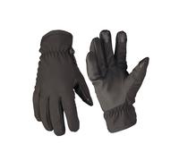GUANTI IN SOFTSHELL NERI MIL-TEC TERMICI LEGGERI E RESISTENTI AL VENTO