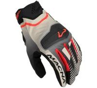 §Guanti Moto Macna Lithic Nero-Marrone-Rosso§