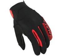 Macna Obtain Leather Guanti da moto, nero-rosso, taglia XL per maschi