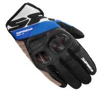 Spidi Flash-R Evo Guanti da moto, nero-bianco-blu, taglia S per maschi