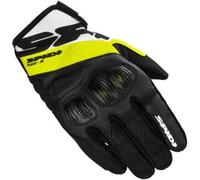 SPIDI, Flash-R Evo, Guanti Moto per Uomo, Protettivi e Resistenti, Guanti Moto Estivi Impermeabili e Antiscivolo, con Touchscreen Capacitivo, Peso Medio 0, 1 kg, Colore Nero e Giallo Fluo, Taglia M