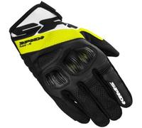 SPIDI, Flash-R Evo, Guanti Moto per Uomo, Protettivi e Resistenti, Guanti Moto Estivi Impermeabili e Antiscivolo, con Touchscreen Capacitivo, Peso Medio 0, 1 kg, Colore Nero e Giallo Fluo, Taglia S