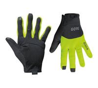 Guanti lunghi Gore Wear C5 Windstopper nero giallo fluo - M