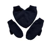 Guanti invernali caldi ed elastici per adulti, lavorati a maglia, con design a dita intere, guanti in maglia per il freddo, da donna, a forma di cuore, caldi e lunghi