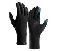 Guanti invernali caldi per touchscreen da uomo, leggeri, per il freddo, termici, antiscivolo, per corsa, ciclismo, guida, escursionismo (nero, M)