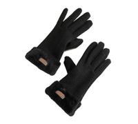 Guanti Invernali Da Donna Con Touchscreen, Guanti Foderati In Pile | Guanti Da Esterno For La Stagione Fredda For Guidare E Andare In Bicicletta Contro Il Vento E Il Freddo(Black)