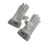Guanti Invernali Da Donna Con Touchscreen, Guanti Foderati In Pile | Guanti Da Esterno For La Stagione Fredda For Guidare E Andare In Bicicletta Contro Il Vento E Il Freddo(Gray)