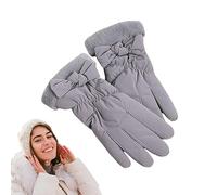 Guanti invernali da donna, guanti caldi per touchscreen, per l'inverno, morbidi ed elastici, protezione termica per le mani per la guida