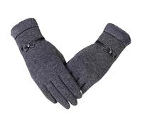 Guanti invernali da donna Guanti da donna Grace Lady alla moda, invernali, vintage, con fiocco e touch screen, caldi antivento, all'ingrosso(Grey)