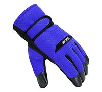 Guanti invernali da uomo e da donna, resistenti al gelo e caldi guanti da sci, portasigarette corti (blu, taglia unica)