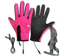 Guanti invernali impermeabili - Gloves termici termici con USB, unisex, regolabili e caldi per attività all'aperto, sci, snowboard, escursionismo, campeggio, materiale resistente e resistente