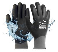 Guanti invernali impermeabili, guanti da lavoro termici per il freddo, touchscreen, super grip, per giardinaggio, pesca, lavaggio auto, lavoro in freezer, colore grigio, XL