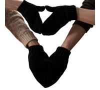 Guanti Invernali | Mittens Lavorati A Maglia Per La Coppia Che Si Tiene Per Mano Con Riscaldamento - Guanti Invernali a Forma di Cuore per Donne,per Natale, Cosplay, Attività All'aperto, Compleanni e
