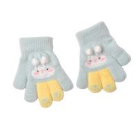 Guanti invernali morbidi per bambini Foderati in pile caldo Design giocoso Accessorio leggero da viaggio Guanti eleganti in peluche per