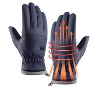 Guanti Invernali per Uomini | Guanti da Sci Uomo Impermeabili con Touchscreen | Mittens Antiscivolo Isolati Regolabili per Corsa Trekking Sci sulla Neve