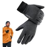 Guanti invernali unisex, guanti da sci e neve - guanti termici antivento tattili per tempo freddo, guanti da colpire caldi con design riflettente per il lavoro al congelatore, lo sport, la F