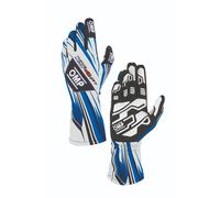 Guanti Karting OMP Racing KS-4 Art [KB0-2757-A01] bianco blu - taglia 5