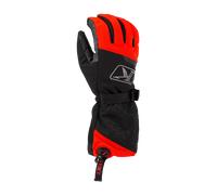 Klim PowerXross Gauntlet Guanti per motoslitte, nero/rosso, Taglia M