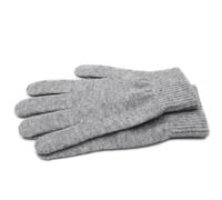 Guanti lana di puro cachemire 100% della Mongolia. Guanti caldi, da donna Light Grey