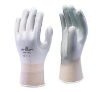 SHOWA 370, Rivestimento in Nitrile, Usi generici, Bianco con rivestimento grigio, 7/M