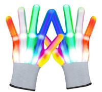 Guanti LED per bambini, maschera LED Scream Ghostface Halloween, guanti LED per adulti, per Halloween, regali di Natale, ravie, feste, discoteche, giocattoli a partire da 3, 4, 5, 6, 7, 8 anni, b, 1