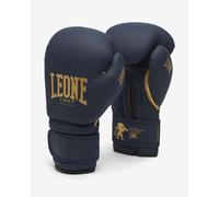 Leone1947 Black&gold Artificial Leather Boxing Gloves Blu 16 oz