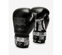 Leone Guanti Boxe Iconic Black dorso in Pelle 10Oz Nero
