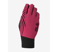 Guanti lunghi Alé Spirale nero rosa fluo - S