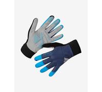 Guanti lunghi Endura Windchill blu fluo nero - L