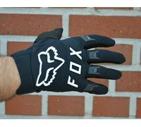 Guanti Lunghi Fox Dirtpaw Race MTB Downhill Motocross Nero-Bianco