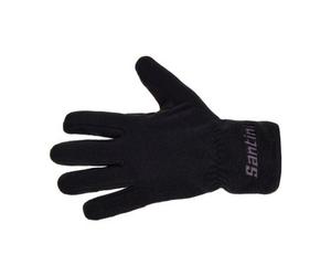 Guanti lunghi unisex santini pile black