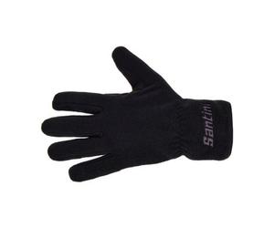 Guanti lunghi unisex santini pile black