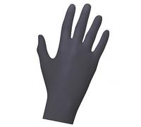 Guanti Medici S Guanti Nero Nitrile, Non Sterile senza Polveri 100 Pezzi