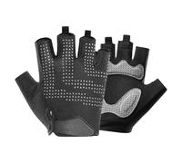 Guanti mezze dita, guanti sportivi - guanti da mountain bike da strada riflettenti a metà dita, guanti da moto traspiranti, antiscivolo, ammortizzanti gli urti, per fitness, ciclismo, sport