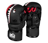 Guanti MMA Phantom Fight Squad | Guanti professionali per sparring, combattimento, boxe, combattimento libero (L/XL - Nero)