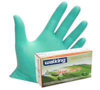 Guanti monouso in lattice e aloe vera senza polvere Walking 6,3 gr