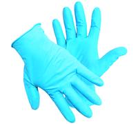 Guanti da esaminazione, monouso in nitrile senza polvere, Blu L