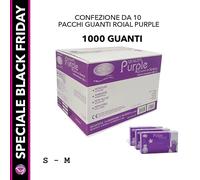 GUANTI MONOUSO IN NITRILE PURPLE NON TALCATI ROIAL 5 STELLE 1000 pezzi - blackFriday