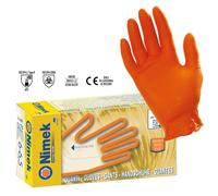 GUANTI MONOUSO IN NITRILE SENZA POLVERE 100 PEZZI TAGLIA XL ULTRA RESISTENTE