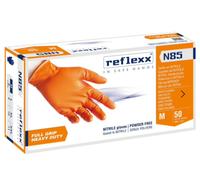 GUANTI MONOUSO IN NITRILE SENZA POLVERE REFLEXX N85 FULL GRIP CF. 10 DA 50 PZ