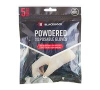 Blackrock Guanti usa e getta in vinile con polvere, confezione da 10, per uso medico, alimentare, senza lattice, guanti chirurgici, guanti da tatuaggio, non sterili, per primo soccorso, pittura,